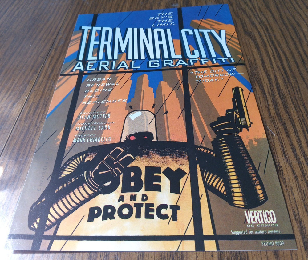 Terminal City Aerial Graffiti Preview 1997 Vertigo Comics